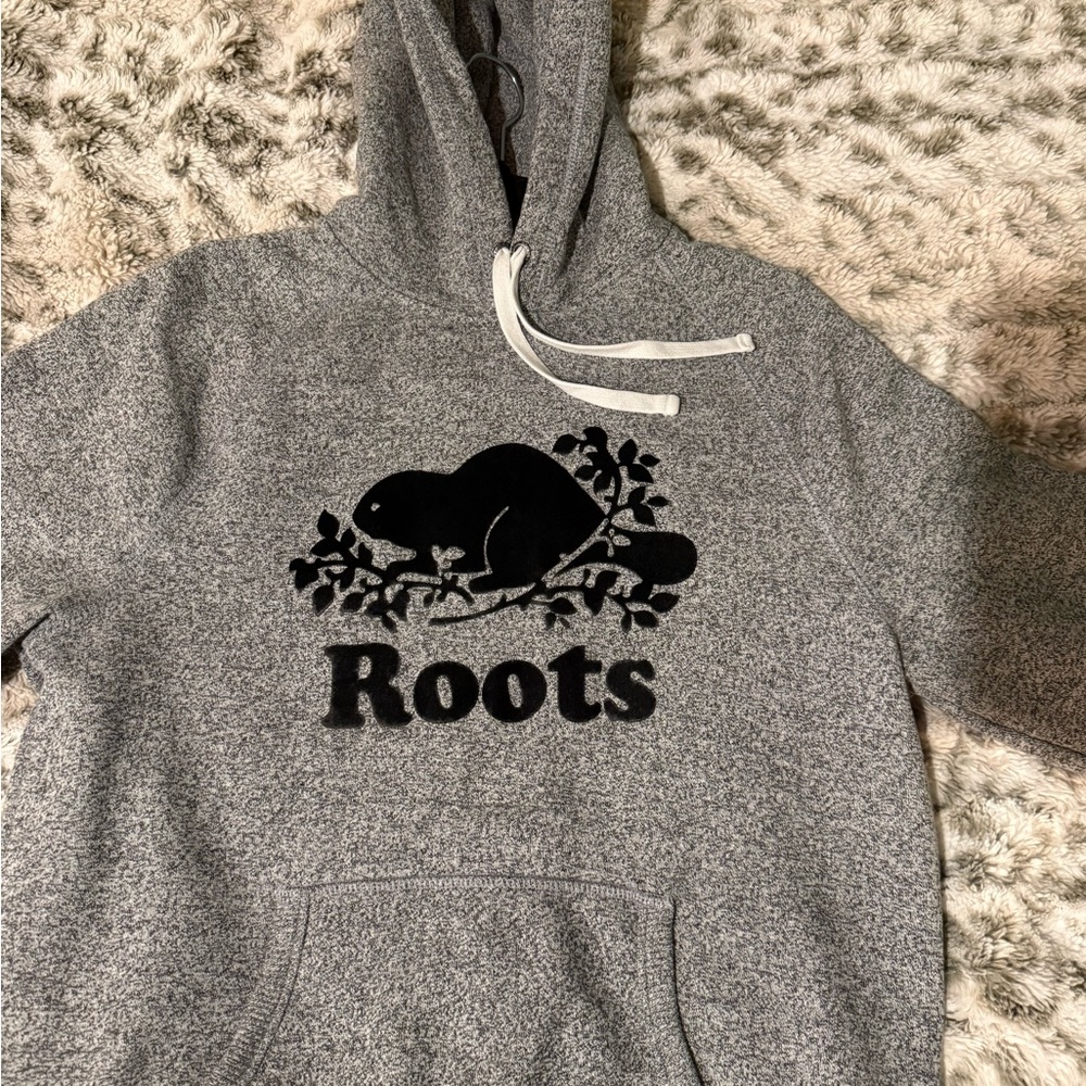 Roots Charcoal Hoodie with Black Accents